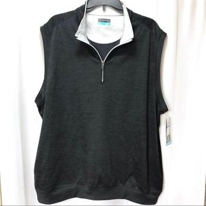 PGA GOLF TOUR men’s pullover zip up vest
